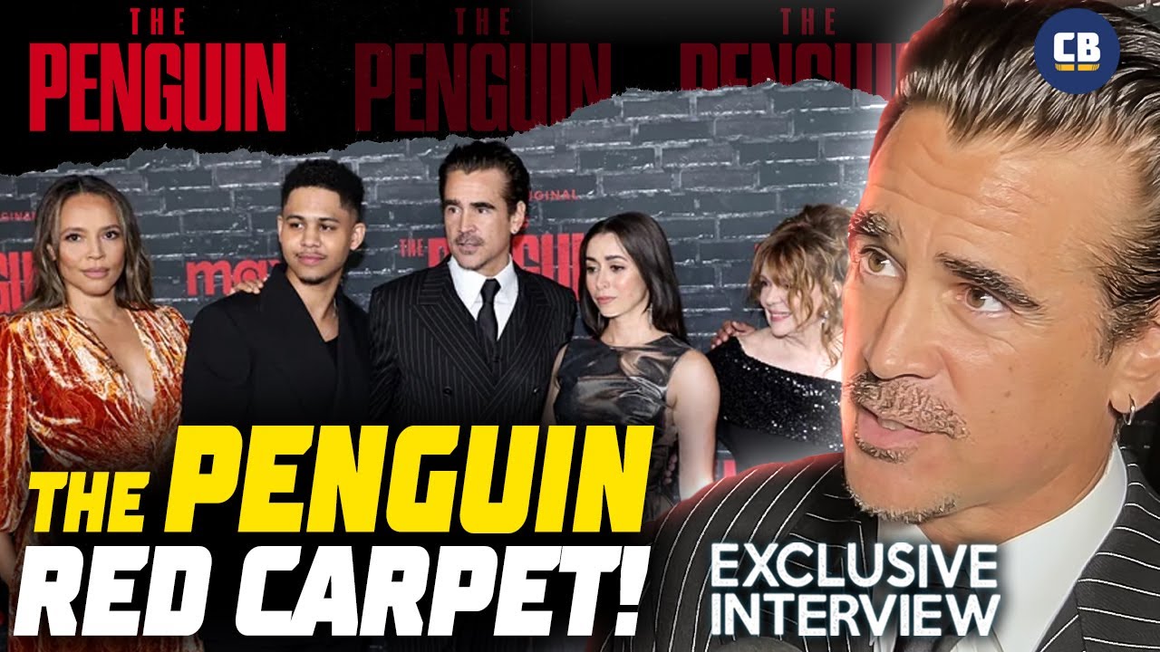 Colin Farrell Talks Joker Ties At The Penguin Red Carpet!