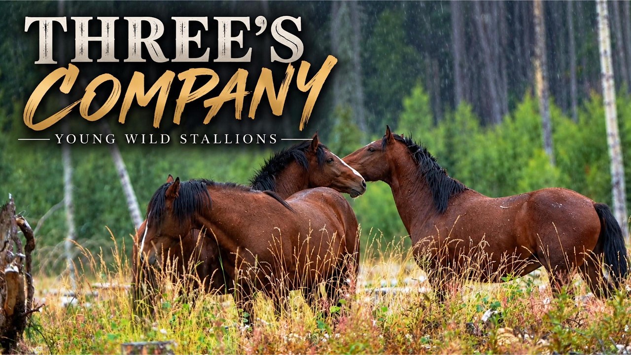 Three&rsquo;s Company | Young Wild Stallions of Alberta