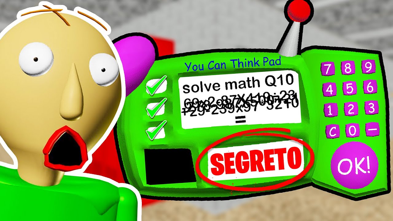 HO FINALMENTE RISOLTO LA DOMANDA IMPOSSIBILE DI BALDI! - Baldi's Basics