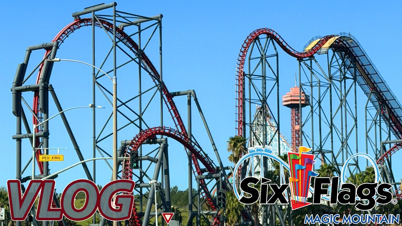 Можно ли кататься на X2 весь день? | Six Flags Magic Mountain | Видеоблог | 2 февраля 2026 г.