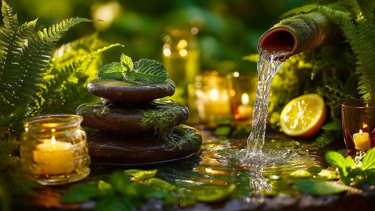 Pure Water Sounds & Healing Music 🎋 Deep Relaxation & Mind Clarity
