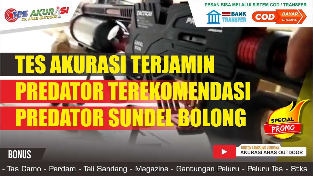 HARGA SENAPAN ANGIN PCP PREDATOR SUNDEL BOLONG EKA PRASETIA