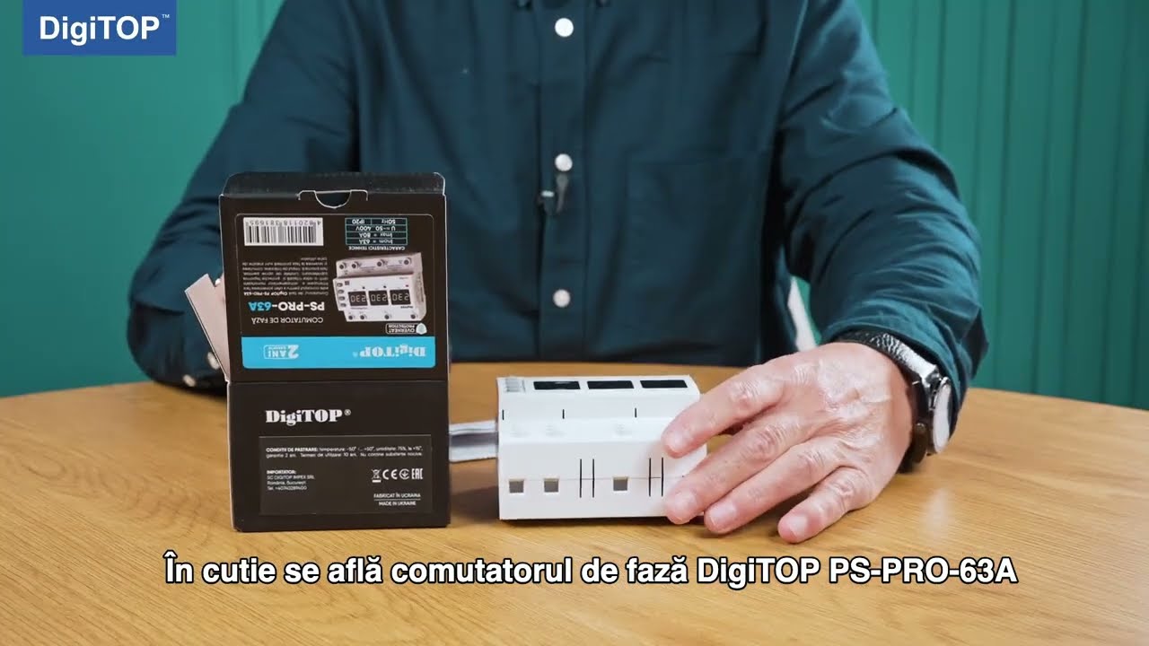 Releu DigiTOP gama PS-PROTECTOR. Protecție trifazată împotriva supratensiunii și subtensiunii.