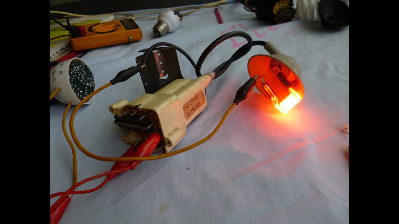 Probador de Flyback con lampara ahorradora