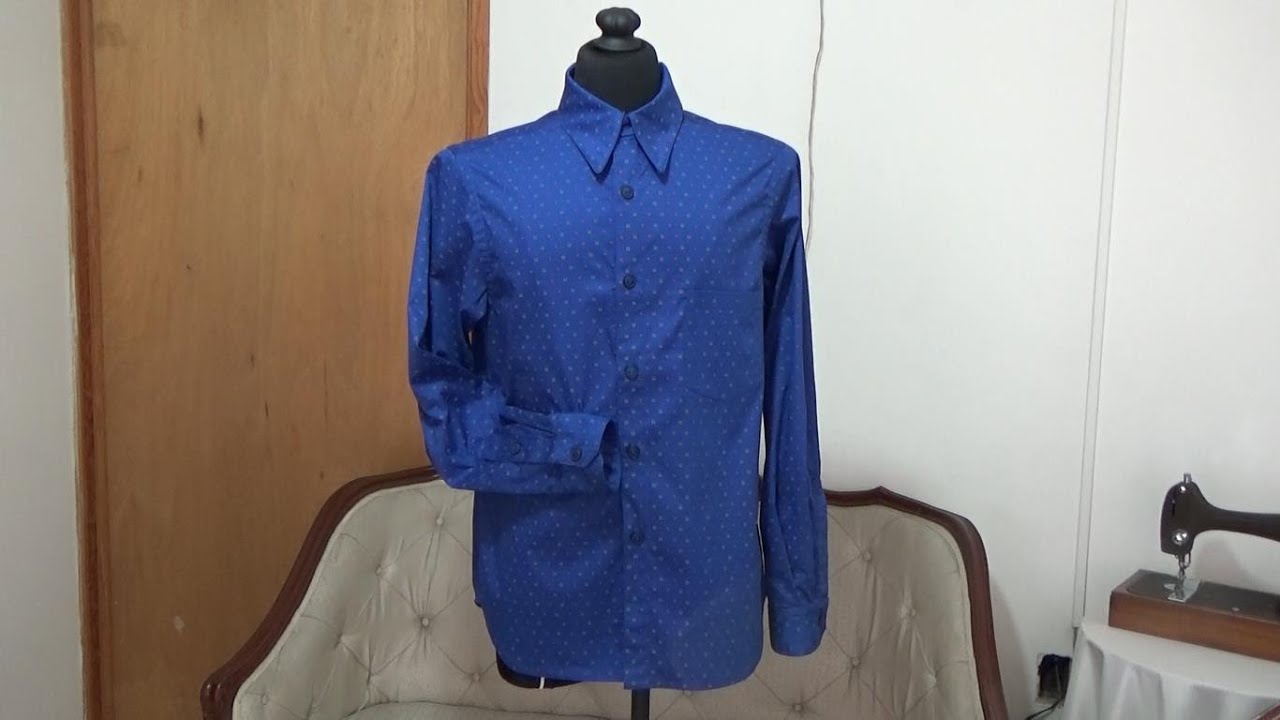 Como hacer patrones  de camisa para caballero