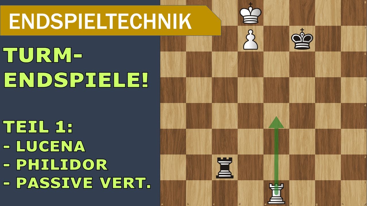 Endspieltechnik: Grundregeln der Turmendspiele | Teil 1: Lucena, Philidor und passive Verteidigung