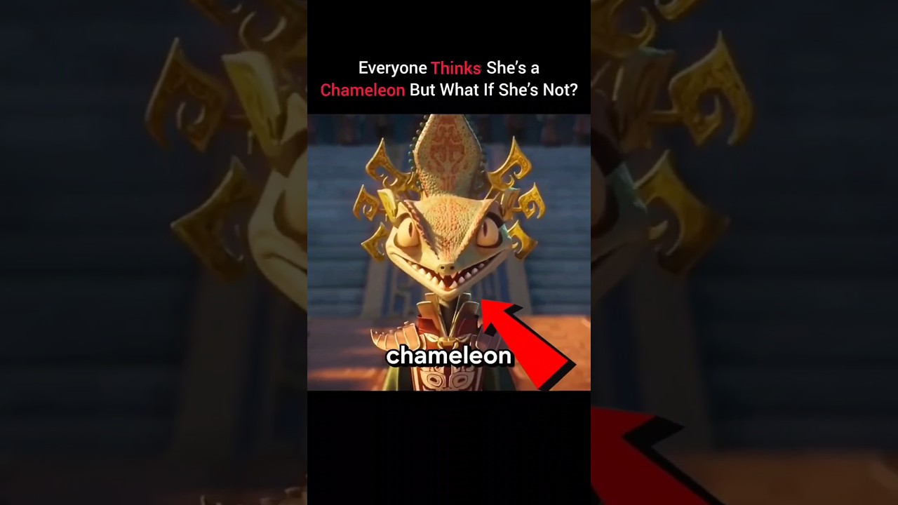 Chameleon Is NOT a Real Chameleon in Kungfu panda ? #shorts