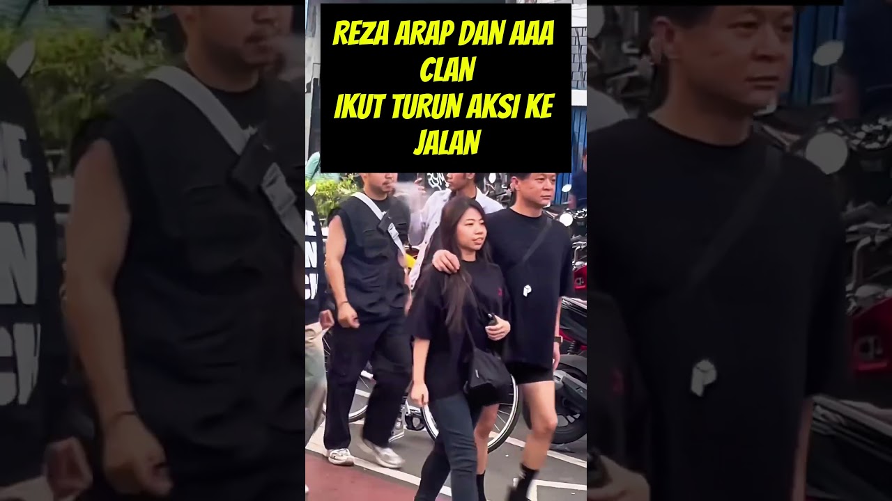 Reza Arap dan geng Maraphton ikut meramaikan aksi unjuk rasa #rezaarap #aloy #aaaclan #marapthon