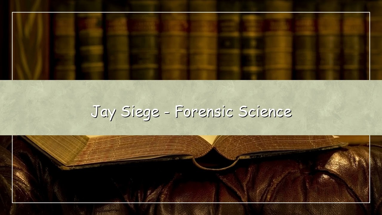 Forensic Science Audiobook by Jay Siege | English Audio Book