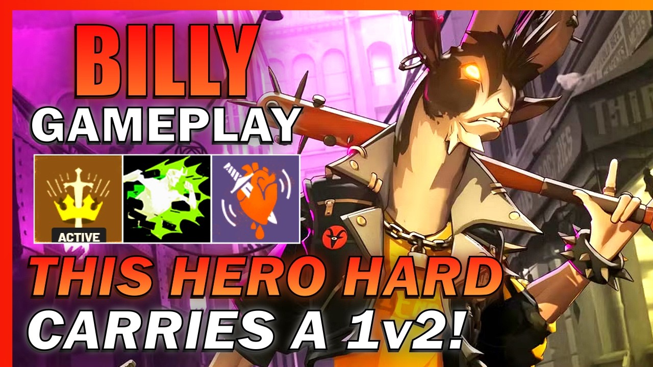 Billy HARD CARRIES a 1v2 (DON'T DISRESPECT this hero!) - Deadlock Gameplay