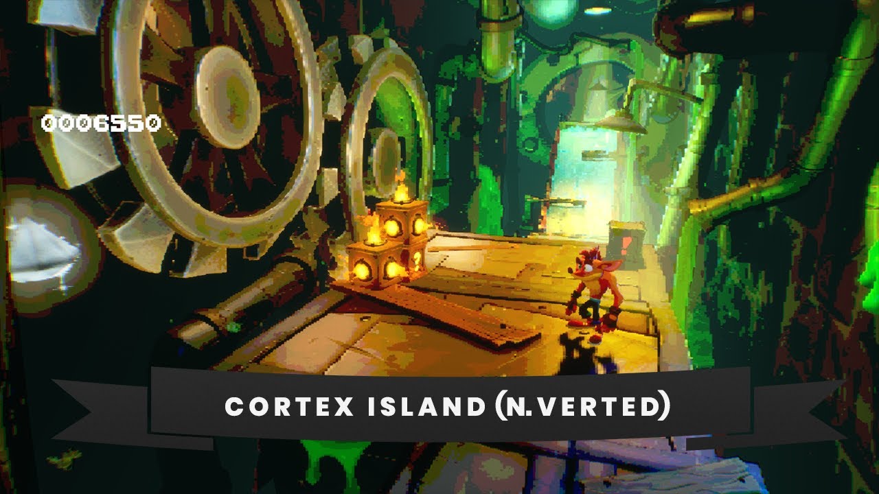 Crash Bandicoot 4 : It's about time - Cortex Island Nverted - All boxes, gems, relics [106% guide]