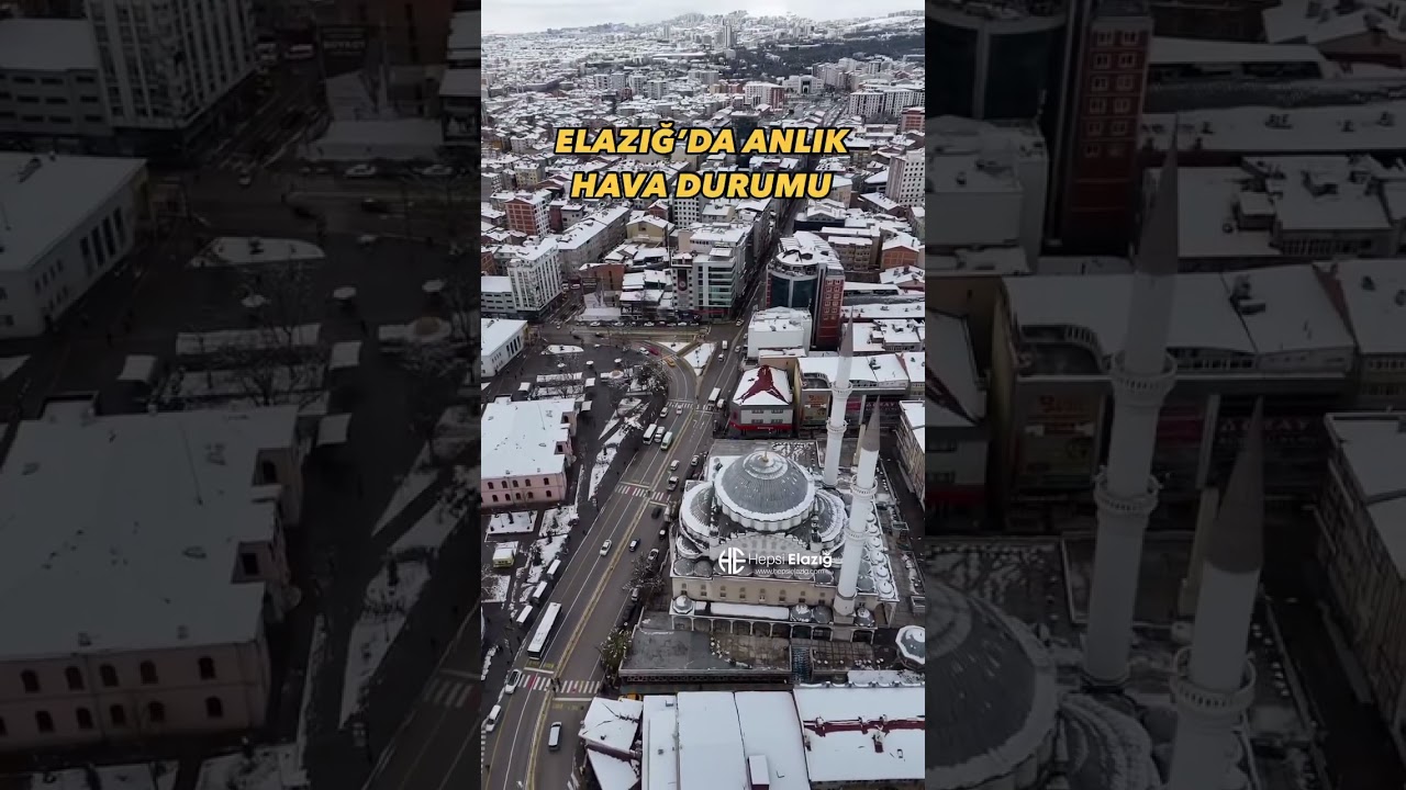 Elazığ&rsquo;da anlık hava durumu #elazig