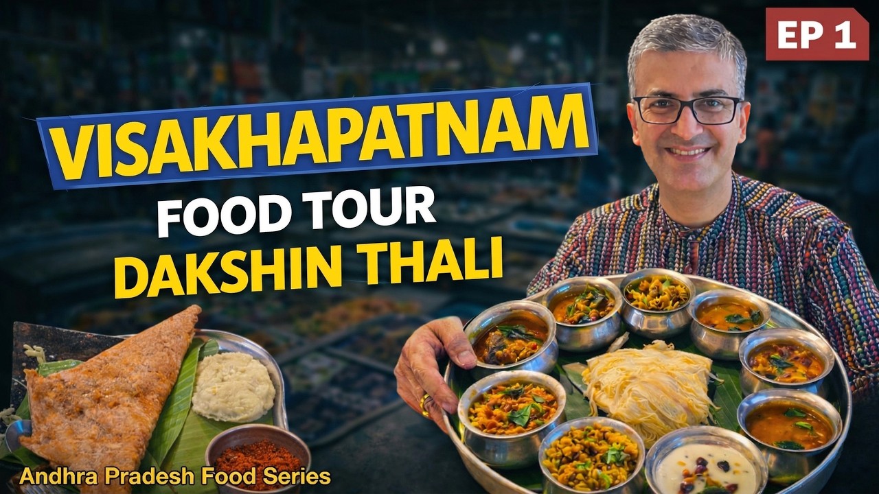 Best Visakhapatnam (Vizag) Food Tour I Dakshin Spl Thali + Nellore karam Dosa + Ghee Karam Idli Ep 1
