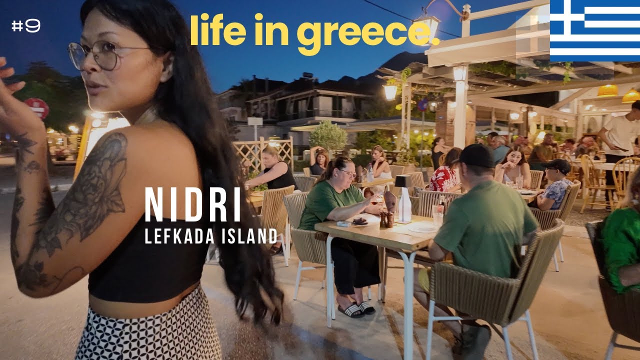 Коктейли Nidri за 5 долларов, таверны и местные улочки | Остров Лефкас 🇬🇷 Жизнь в Греции. Видеобл...