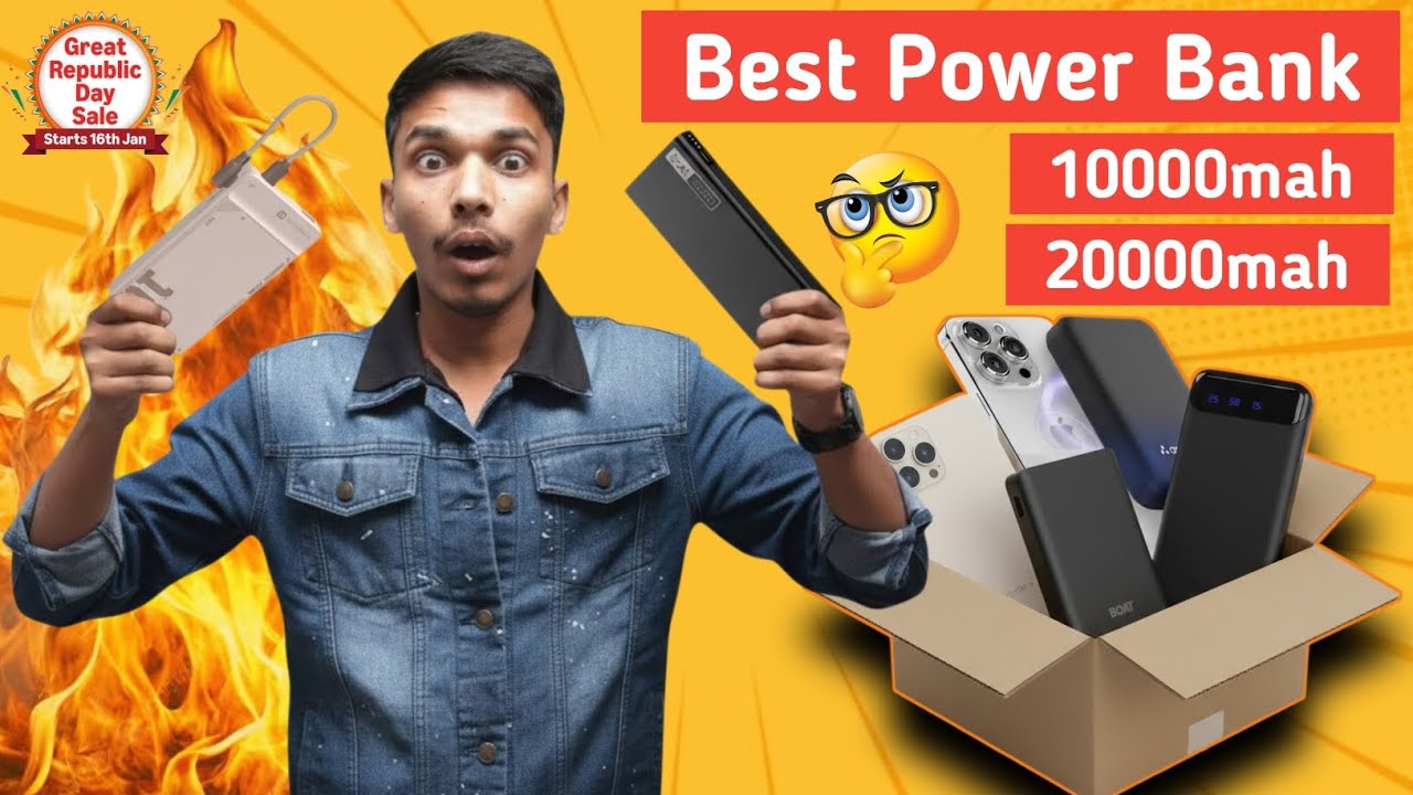 🔥 Top 5 ✅ Best Power bank On amazon | 10000mah, 20000mah powerbank