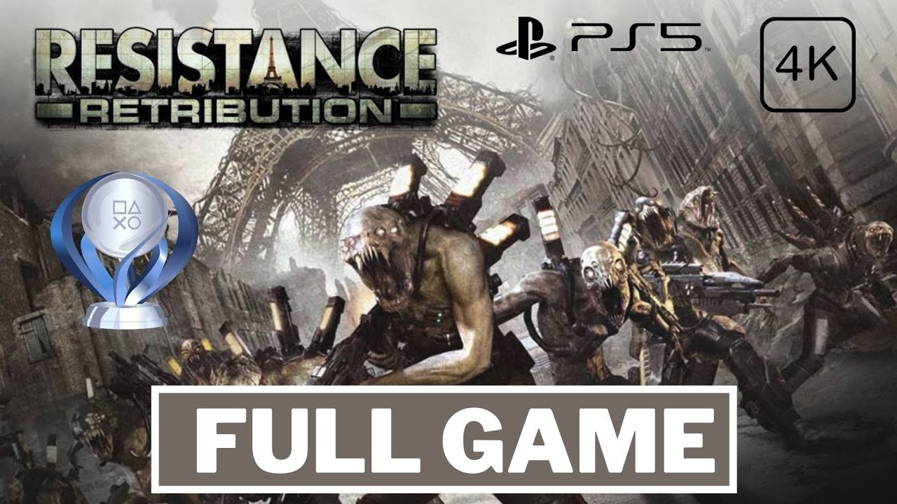 Resistance Retribution PS5 100% Trophy/Achievement Gameplay Walkthrough FULL GAME 4K  No Commentary