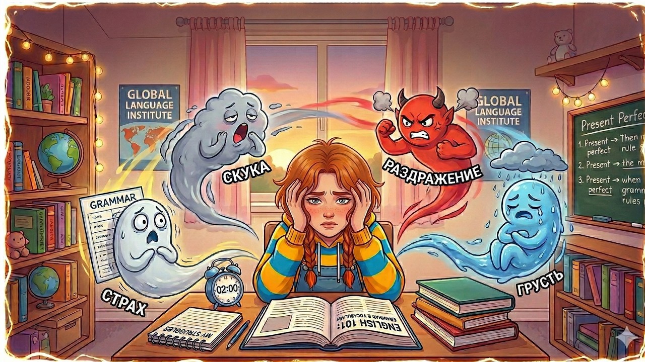Вот почему мы БРОСАЕМ английский: ЭМОЦИИ! Как научиться выдерживать неприятные эмоции?