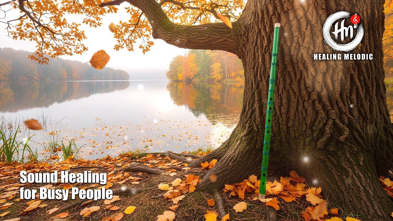 Autumn EMERALD FLUTE Sound Healing Melodic | 15 Minutes of Vibrations for Stress Relief