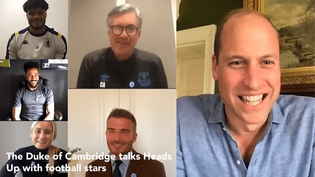 The Duke of Cambridge talks mental health and Heads Up with football stars!