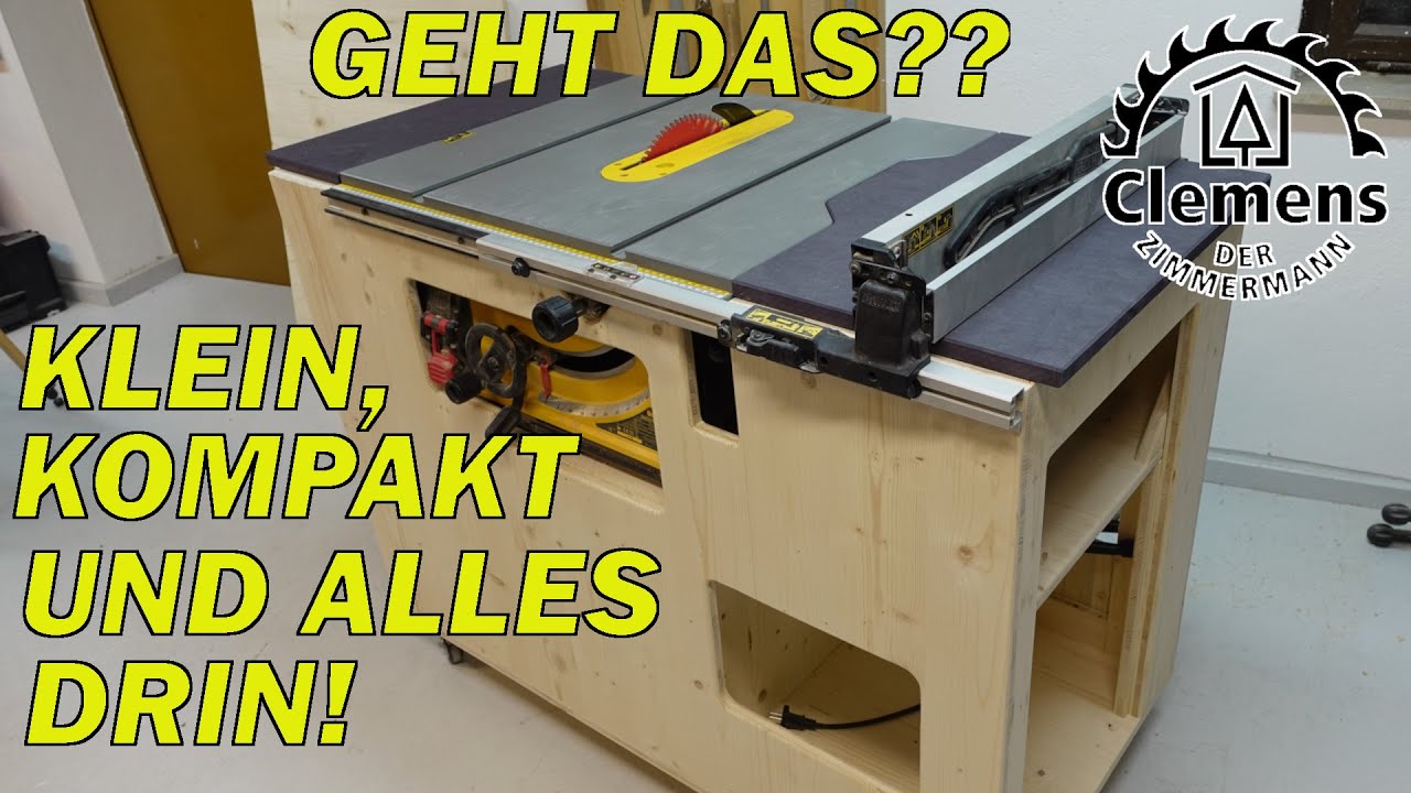 DIY: Tischkreissägestation mit Oberfräse und integrierte Absaugung. Teil 1