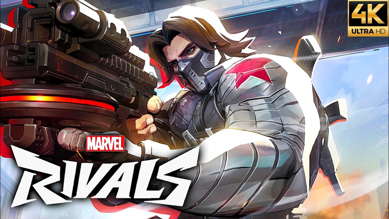 Marvel Rivals - Winter Soldier (Captain America: TWS Skin) Gameplay Showcase (4K 60FPS)