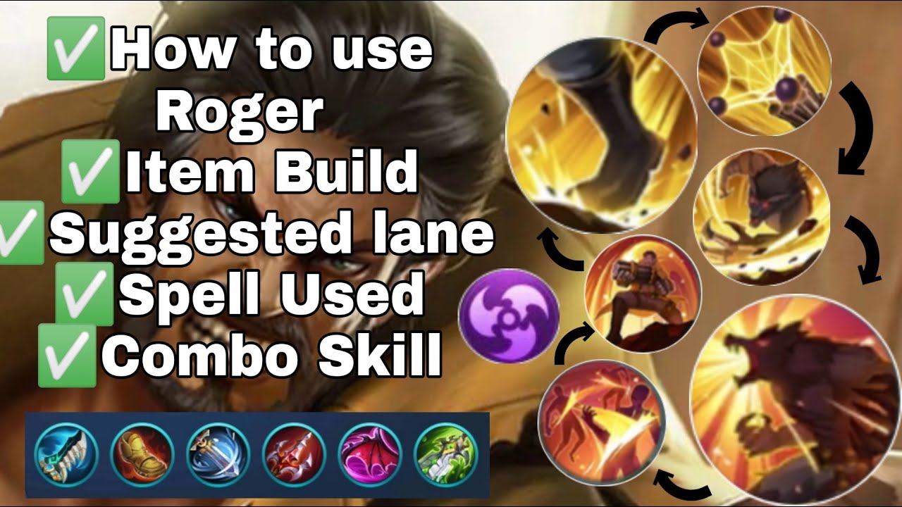 How to use Roger 2022 - Item Build and Gameplay | Mobile Legends Bang Bang