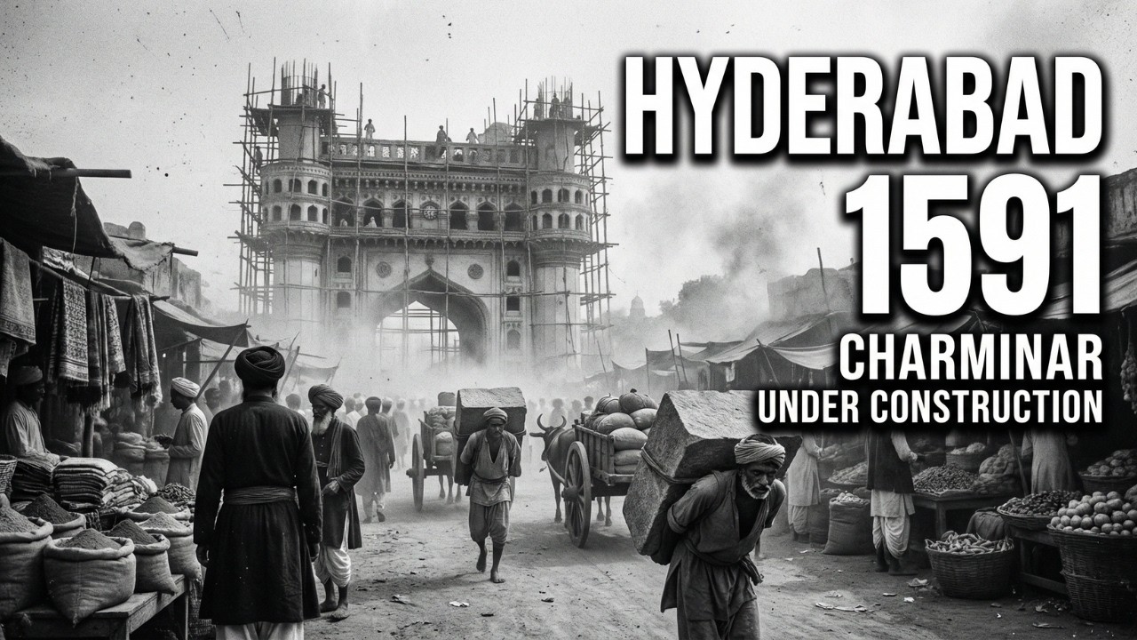 Hyderabad in 1591 AD – Streets of Old Hyderabad During Charminar Construction