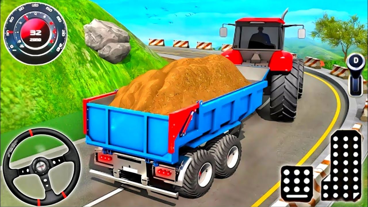 Real Tractor Farming Driving Simulator Wheat Harvester Transport Walkthrough Android GamePlay
