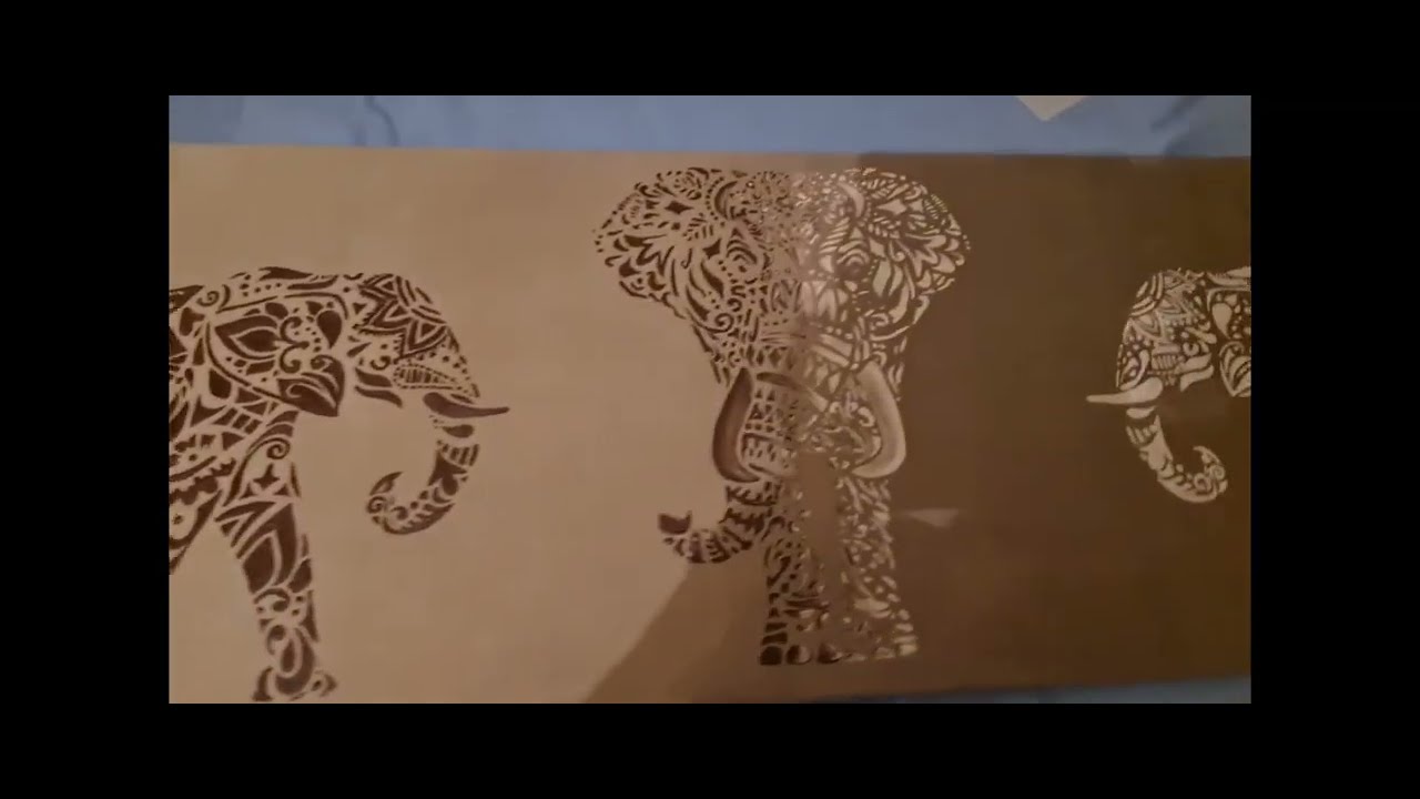 Tableau au pochoir