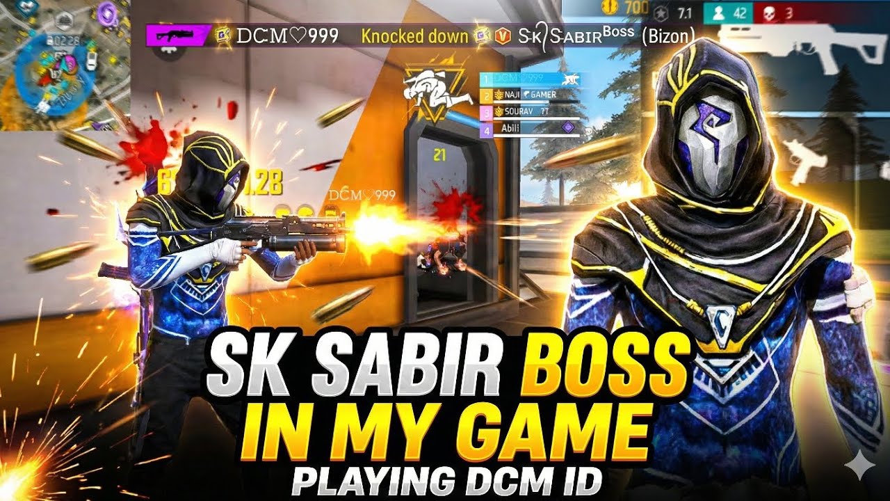 🔥 SK Sabir Boss in My Game 😱 | Aayan 999 DCM ID Rank Pushing ⚡ Full Region Lobby Gameplay