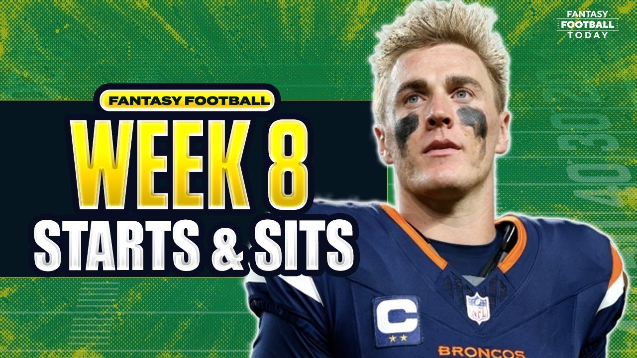 Week 8 Fantasy Football Lineup Breakdown: MUST START & SIT Players | 2025 Fantasy Football Advice