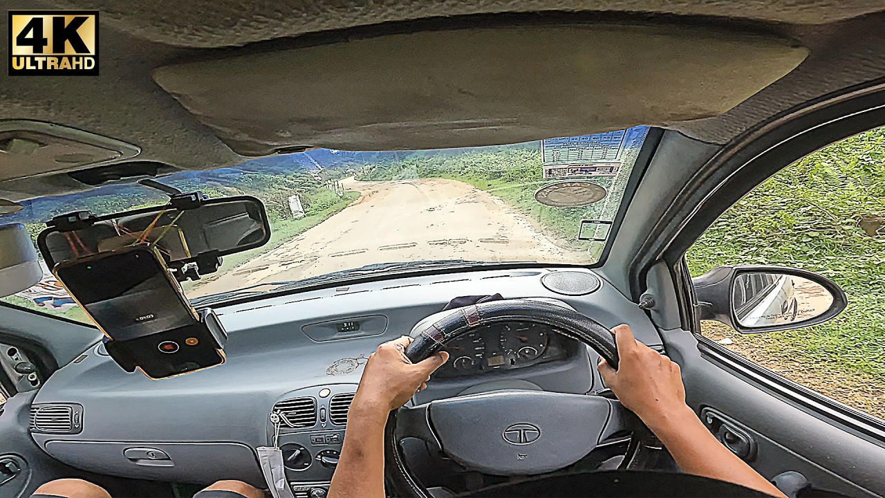 CAN YOU DRIVE INDICA ON DAMAGED Road | Travel with INDiCA | Manual Diesel Engine ASMR