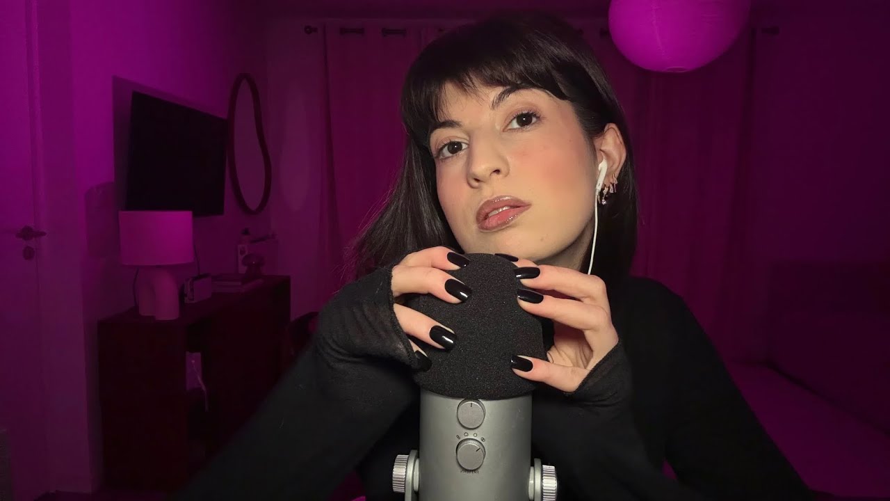 ASMR | Tapping & Scratching on Foam Mic Cover | No Talking