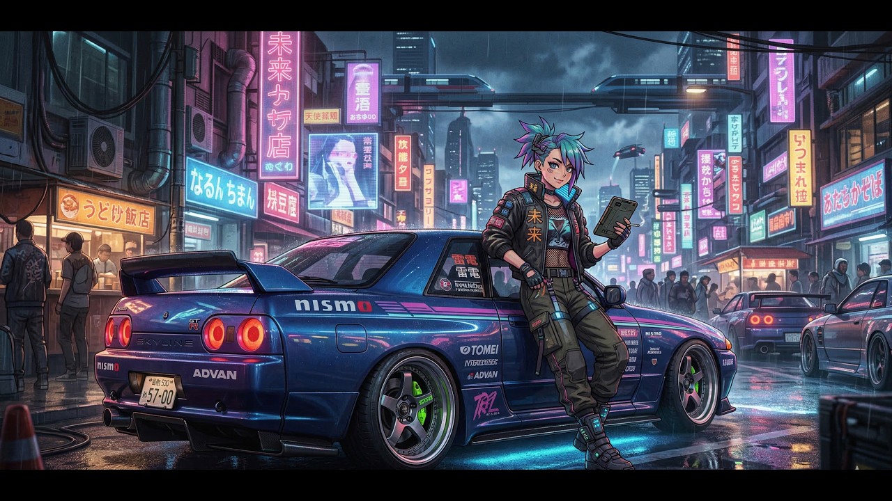 Midnight in Neo-Tokyo | Immersive Synthwave Ambience 🌧️
