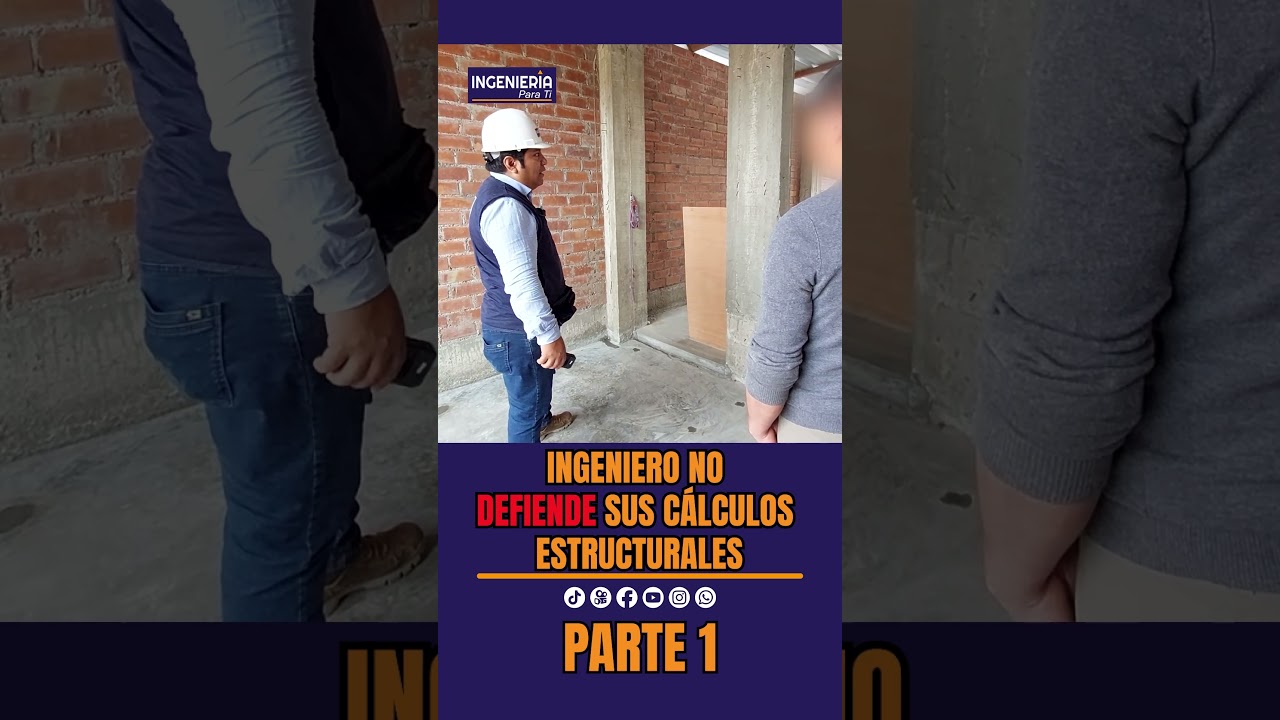 🚨😱 Por la ausencia de car&aacute;cter, un ingeniero no defendi&oacute; sus c&aacute;lculos.📐 #planos #peru #ingenieria