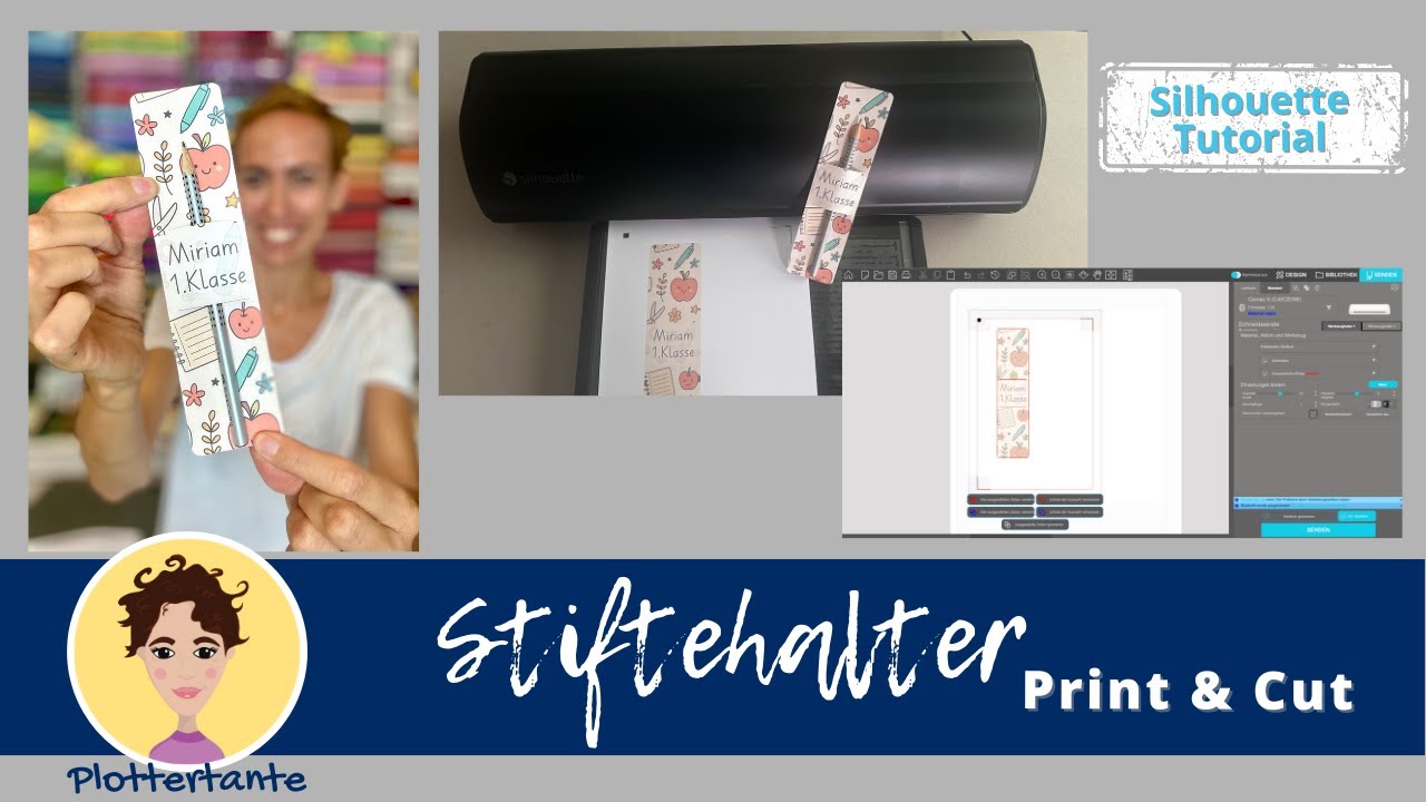 Silhouette Studio - Individueller Stiftehalter mit Print & Cut