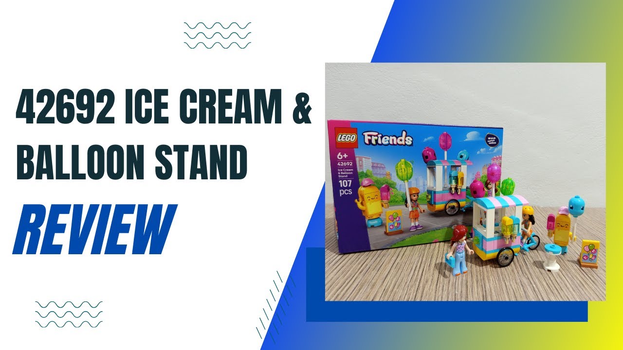 The BEST Cheap Add-on for your LEGO City! Set 42692 Ice Cream & Balloon Stand Review
