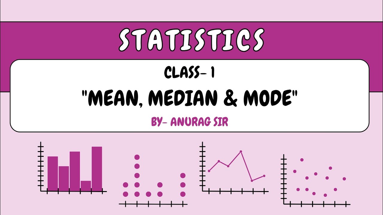 MATH - STATISTICS [ CLASS -1 ] #MEAN #MEDIAN #MODE #EMPIRICAL_FORMULA #DATA #STATISTICS