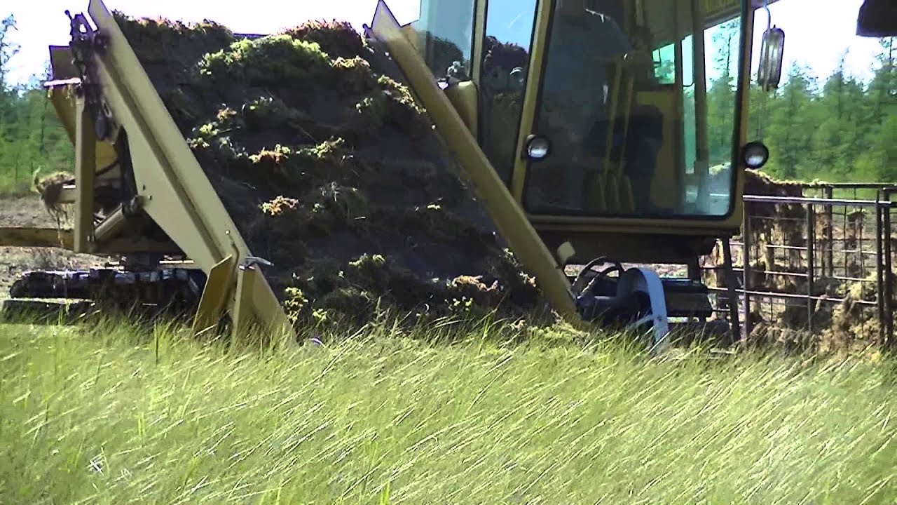 Harvesting Long Fiber Sphagnum Moss 