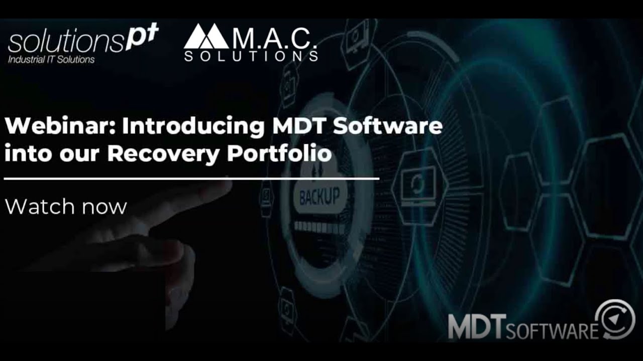 Webinar -  Introducing MDT Software into a Recovery Portfolio