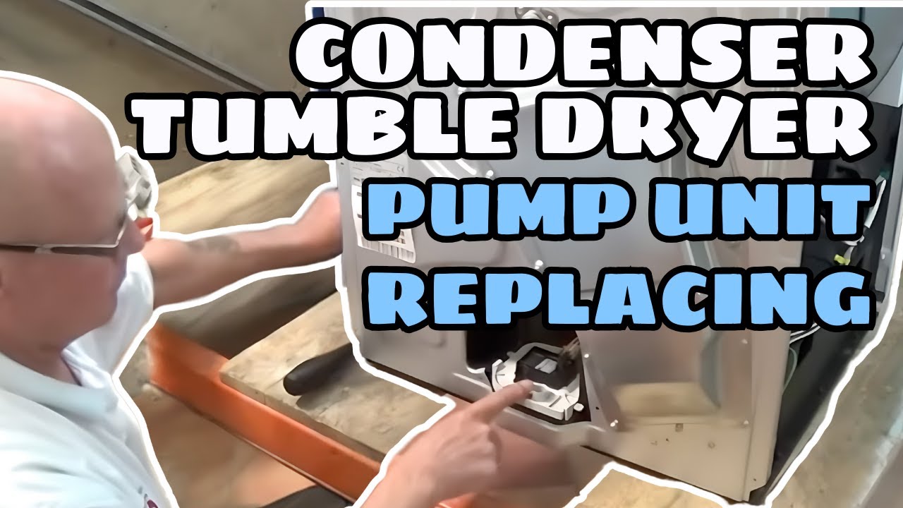 How to replace or service a condenser tumble dryer pump unit Whirlpool, Bauknecht, Laden, Maytag