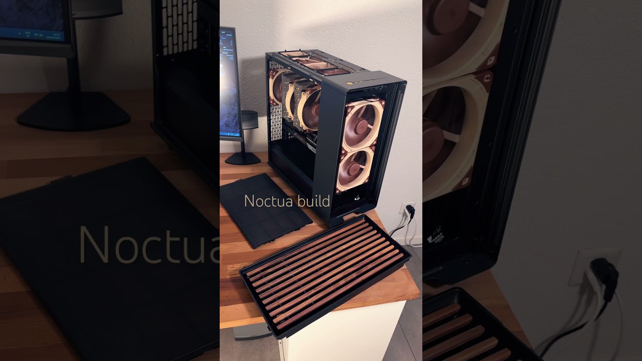 Noctua build 💨 #noctua #pcgamingsetup #pcbuild #rx7800xt