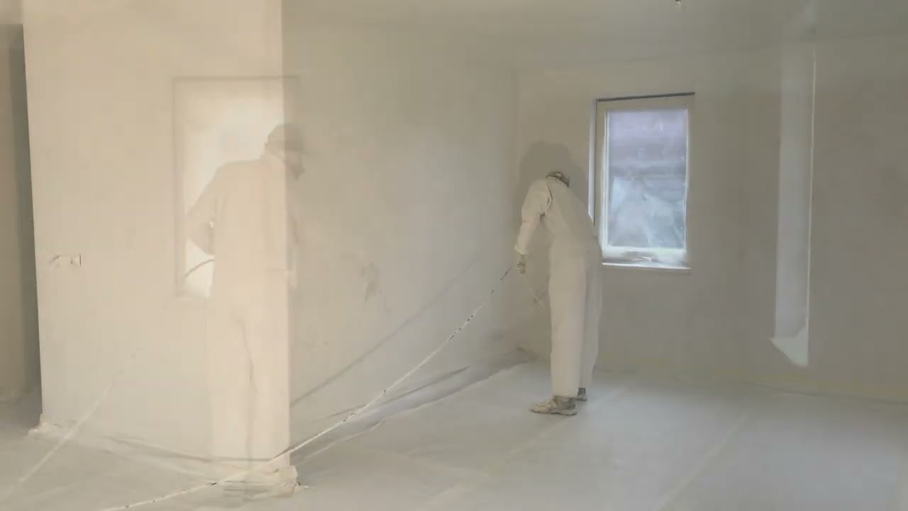 stucwerk latex spuiten