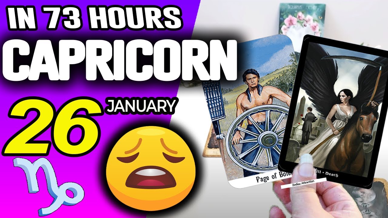 Capricorn ♑️IN 73 HOURS⏳YOUR LIFE WOULD TAKE AN UNEXPECTED TURN😩 horoscope for today JANUARY 26 2026