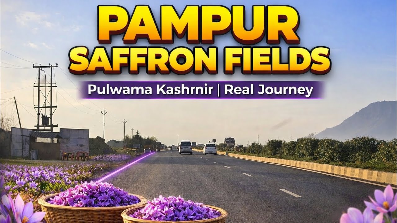 👉 PAMPUR SAFFRON FIELDS | Pulwama Kashmir
