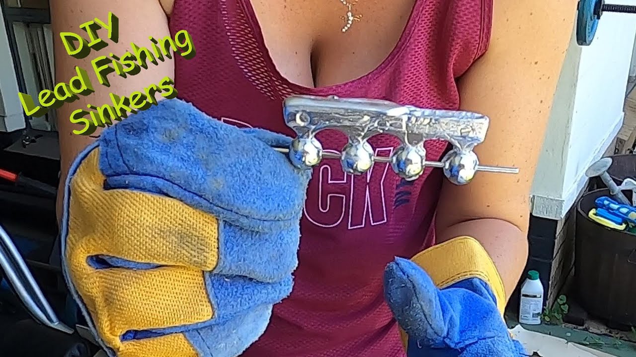 DIY / First time making lead sinkers for fishing