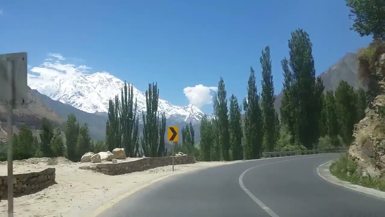 Hunza City | Rakaposhi | Karakoram Highway KKH | Seen | Free Stock Videos No Copyright Videos |