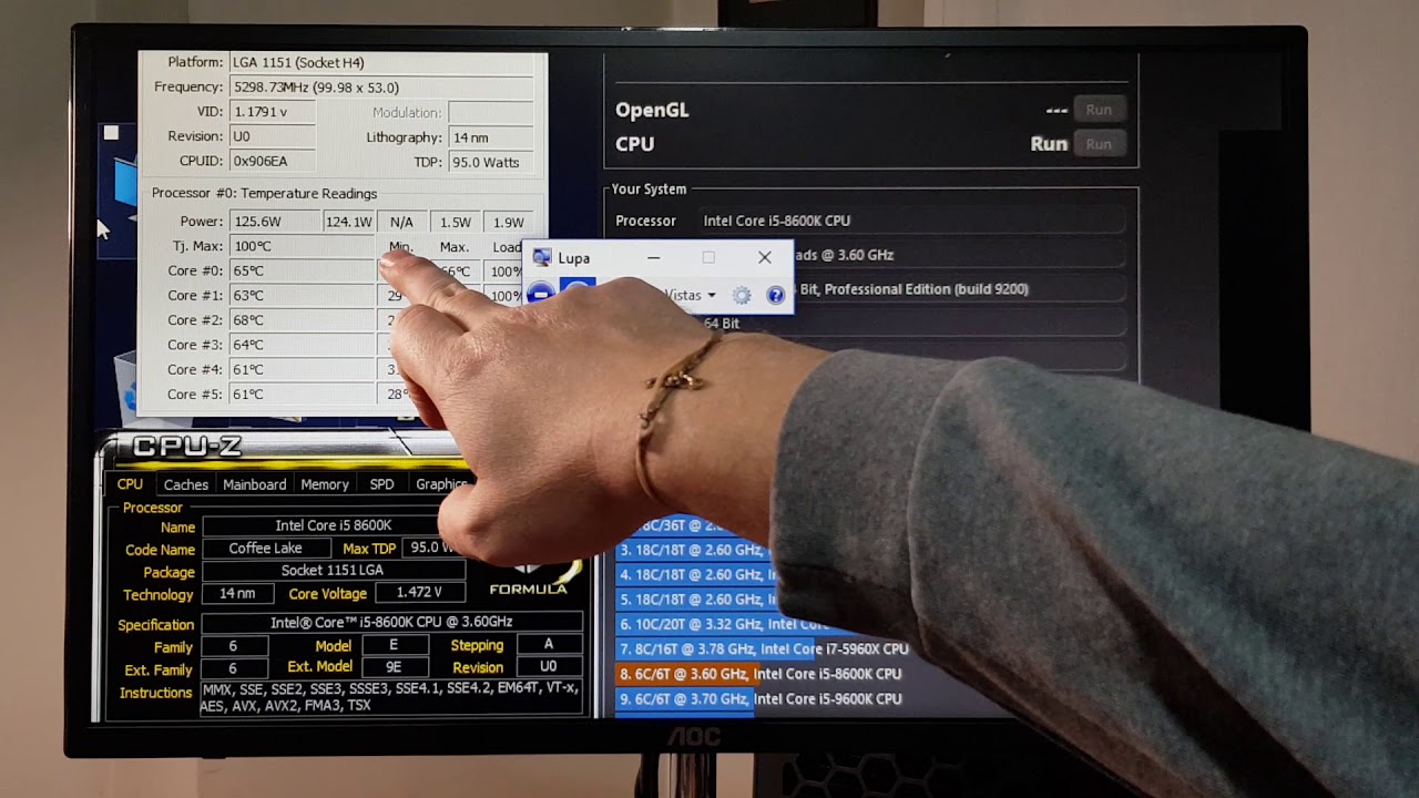 Intel Core i5-8600K OC a 5.4GHz+ Luego del Delid y Pruebas de Estabilidad
