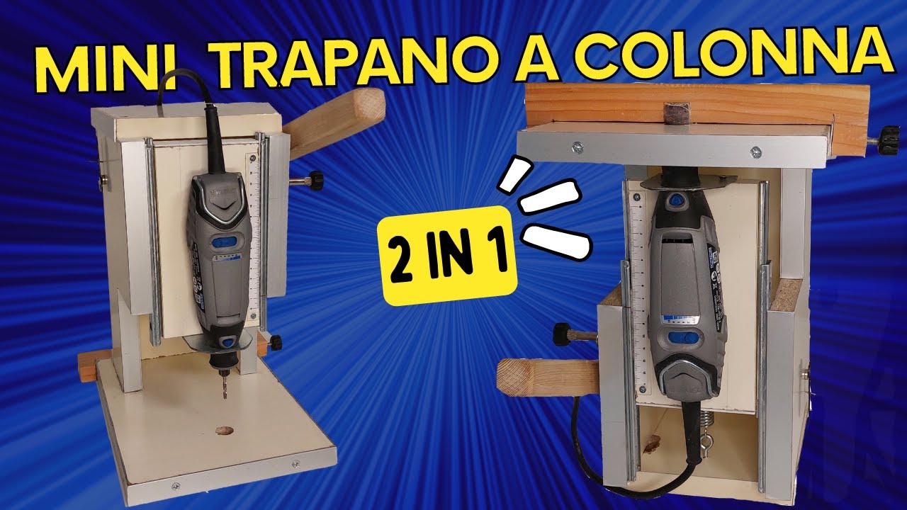 Dremel 2 in 1 - Mini trapano a colonna e mini levigatrice fai da te