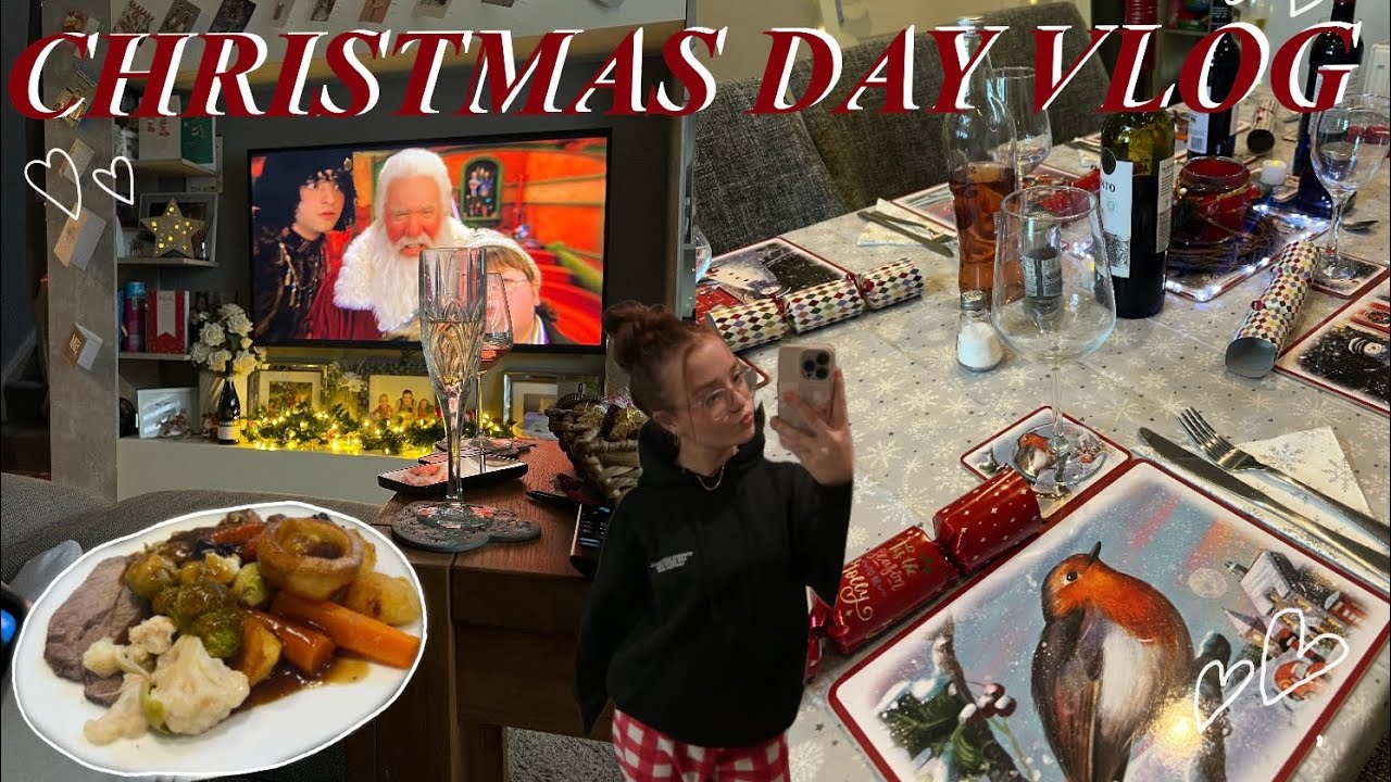 CHRISTMAS DAY VLOG | spending time with family, treats, presents, grwm